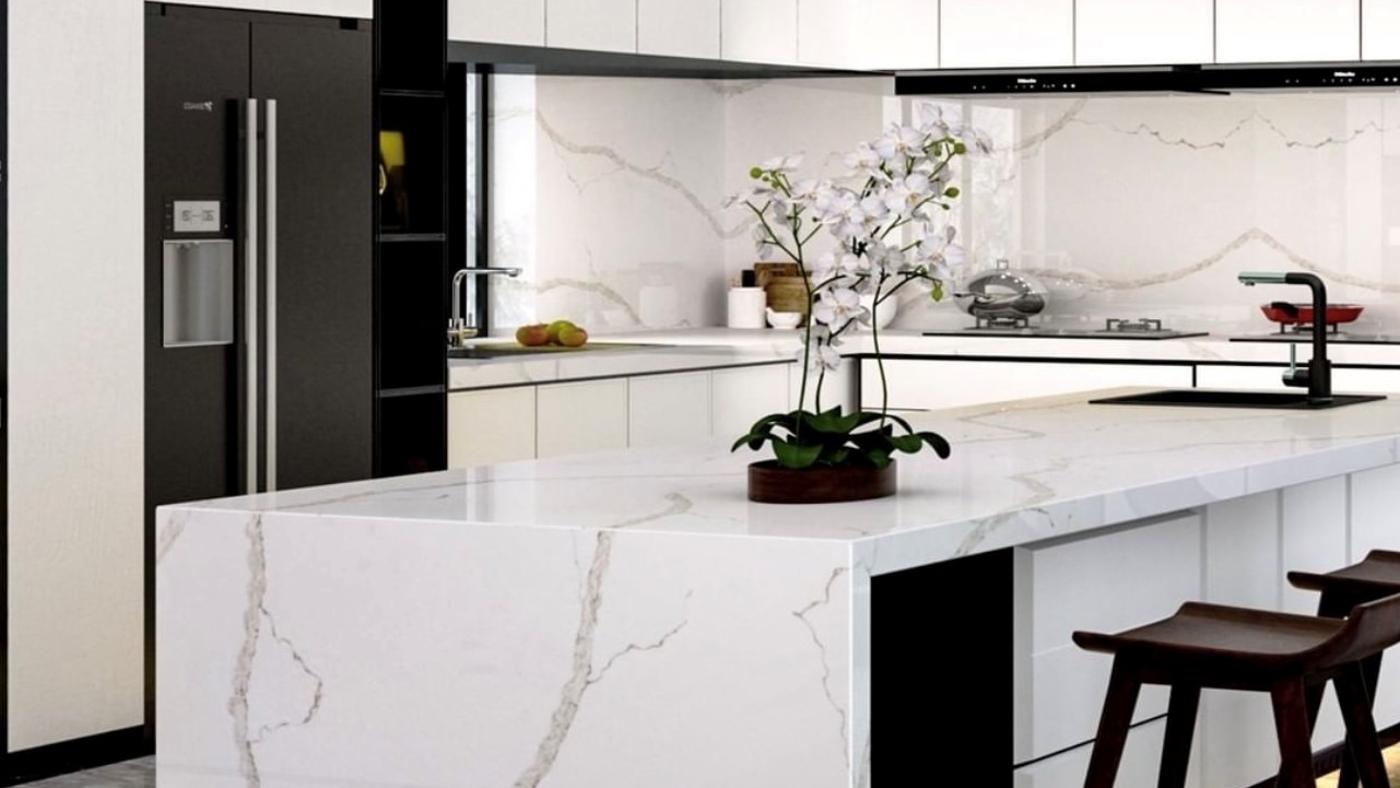 Classic Quartz Calacatta Volcano Worktops, Flooring, Tiles & Walls