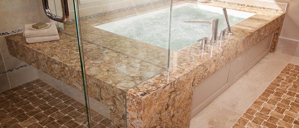 Cambria Buckingham quartz bathroom bath top